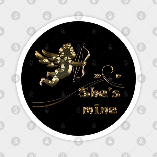 couple clothing for male - Gold edition Magnet by INDONESIA68